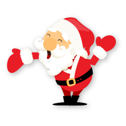 santa hand icon